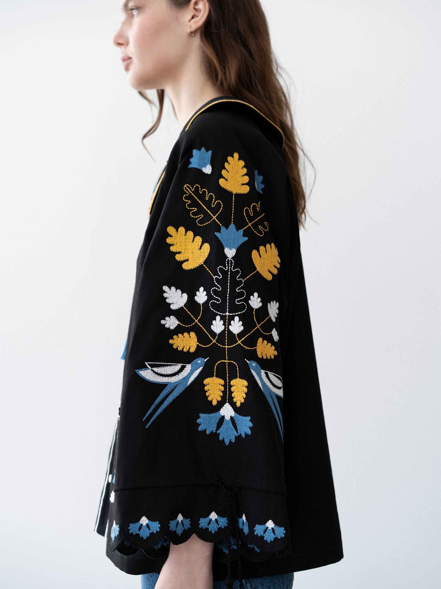 BLACK PEARL - Embroidered Shirt - AYRA