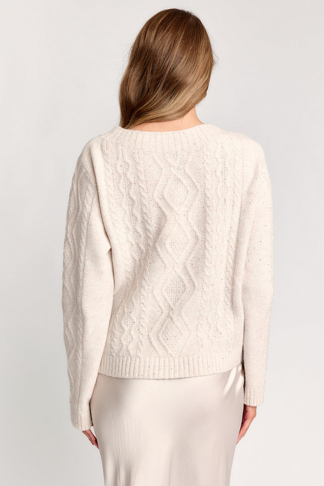 Jumper with decorative knitting 