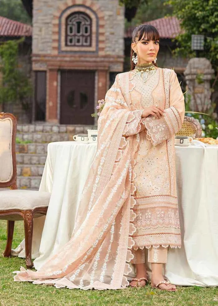 luxury clothing with our designer lawn dresses. AMIRAH is collections with premium lawn, intricate embroidery, and customisable as women fashion trends. Peach Pink Colour lawn Fabric