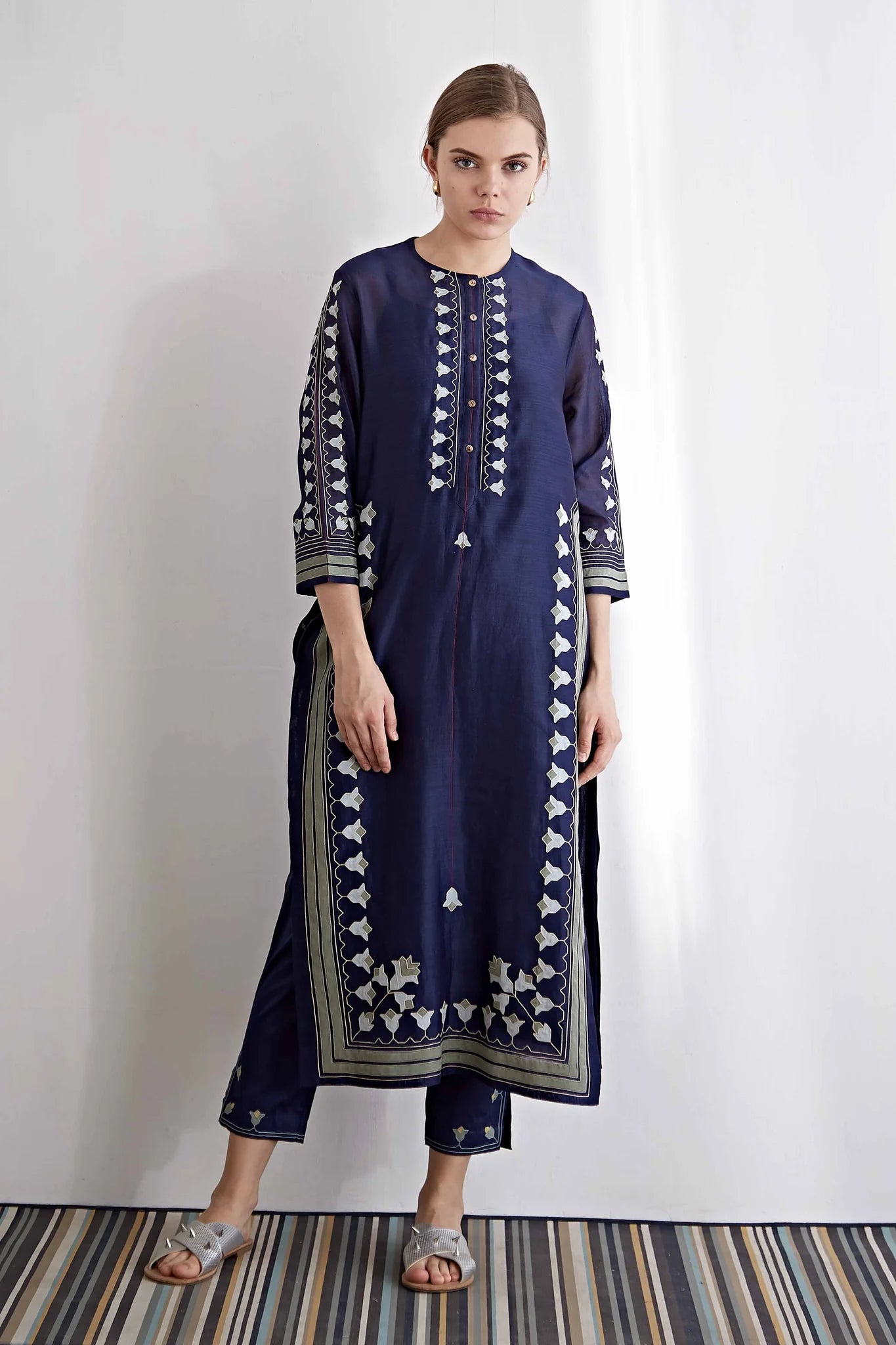 ZARAH 06 - Embroidered Cutwork Dress