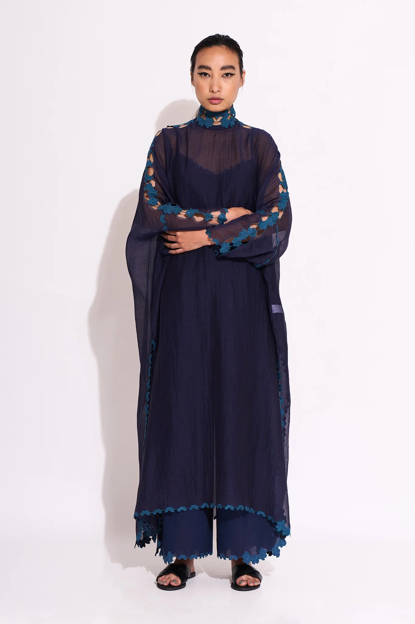 ZARAH 02 - Embroidered Cutwork Dress